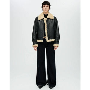 Re/Done Black Straight Leg Jeans